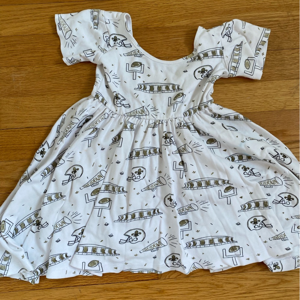 NolaTawk New Orleans Saints knit dress 4T